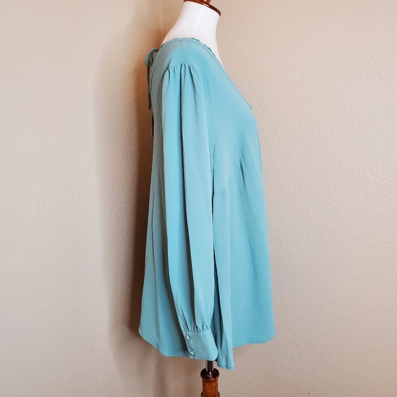 Modcloth Romantic Planning Long Sleeve Top - Picture 4 of 9